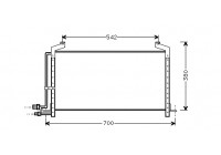 Kondensor, klimatanläggning 47005031 International Radiators