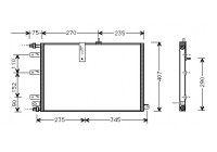 Kondensor, klimatanläggning 47005034 International Radiators