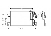 Kondensor, klimatanläggning 47005048 International Radiators