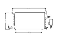 Kondensor, klimatanläggning 49005026 International Radiators