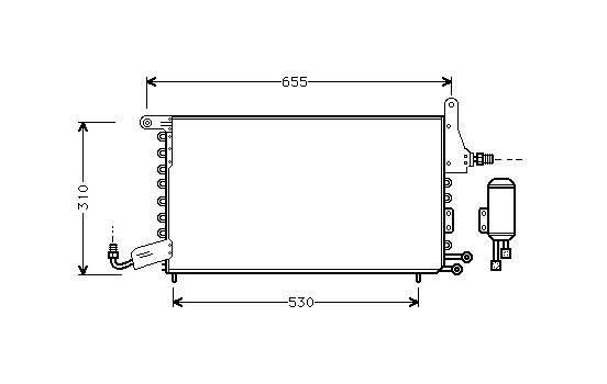 Kondensor, klimatanläggning 49005026 International Radiators
