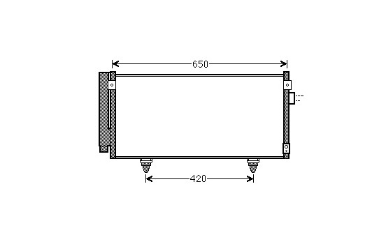 Kondensor, klimatanläggning 51005077 International Radiators