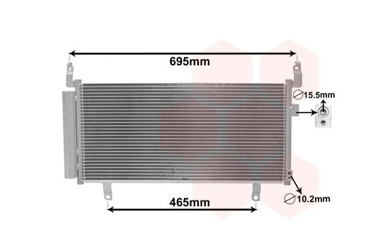 Kondensor, klimatanläggning 51005104 International Radiators