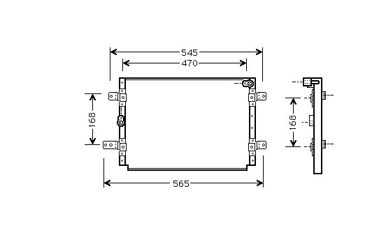 Kondensor, klimatanläggning 52005056 International Radiators