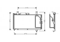 Kondensor, klimatanläggning 52005067 International Radiators
