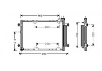 Kondensor, klimatanläggning 52005075 International Radiators