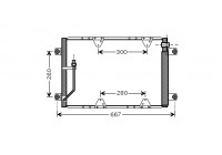 Kondensor, klimatanläggning 52005107 International Radiators