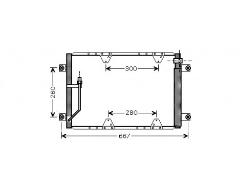 Kondensor, klimatanläggning 52005107 International Radiators