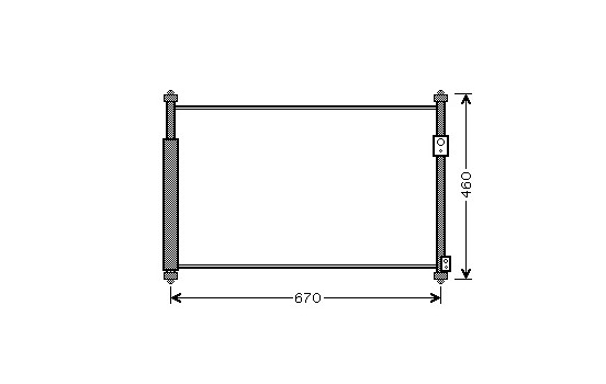 Kondensor, klimatanläggning 52005108 International Radiators