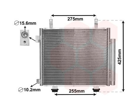 Kondensor, klimatanläggning 52005115 International Radiators