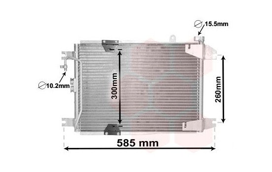 Kondensor, klimatanläggning 52005132 International Radiators