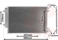 Kondensor, klimatanläggning 52015702 International Radiators