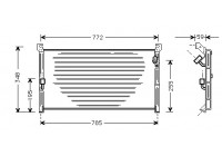Kondensor, klimatanläggning 53005130 International Radiators