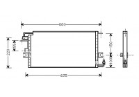 Kondensor, klimatanläggning 53005198 International Radiators