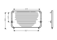 Kondensor, klimatanläggning 53005202 International Radiators