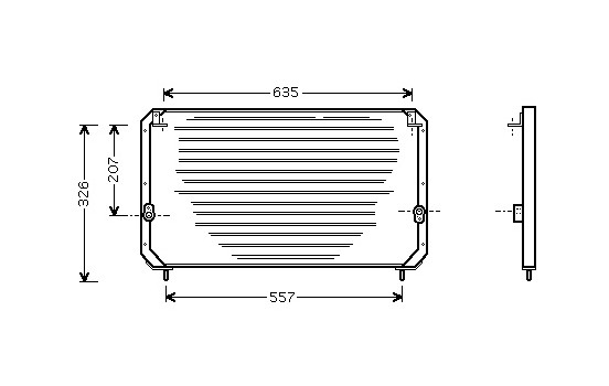Kondensor, klimatanläggning 53005202 International Radiators