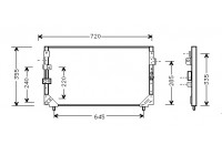 Kondensor, klimatanläggning 53005225 International Radiators