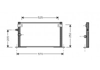 Kondensor, klimatanläggning 53005265 International Radiators