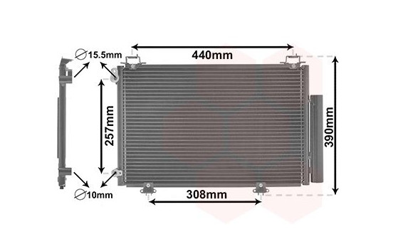 Kondensor, klimatanläggning 53005267 International Radiators, bild 2