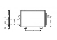 Kondensor, klimatanläggning 53005281 International Radiators
