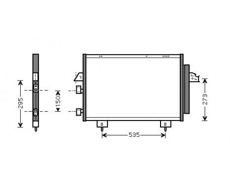 Kondensor, klimatanläggning 53005281 International Radiators