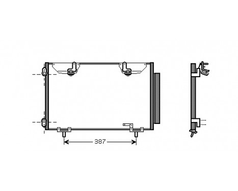 Kondensor, klimatanläggning 53005327 International Radiators