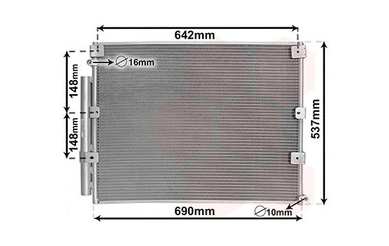 Kondensor, klimatanläggning 53005380 International Radiators