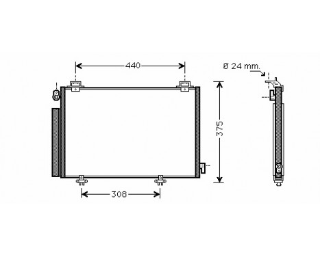 Kondensor, klimatanläggning 53005382 International Radiators