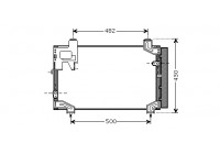Kondensor, klimatanläggning 53005394 International Radiators