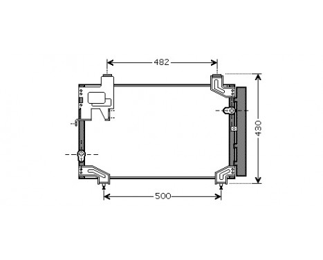 Kondensor, klimatanläggning 53005394 International Radiators
