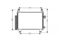 Kondensor, klimatanläggning 53005407 International Radiators