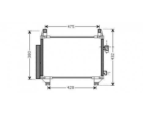 Kondensor, klimatanläggning 53005407 International Radiators