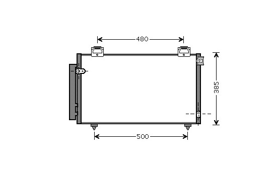 Kondensor, klimatanläggning 53005408 International Radiators