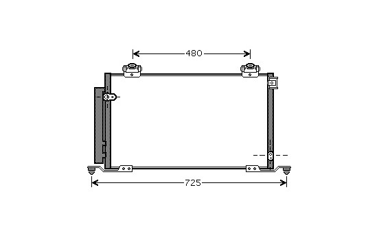 Kondensor, klimatanläggning 53005412 International Radiators