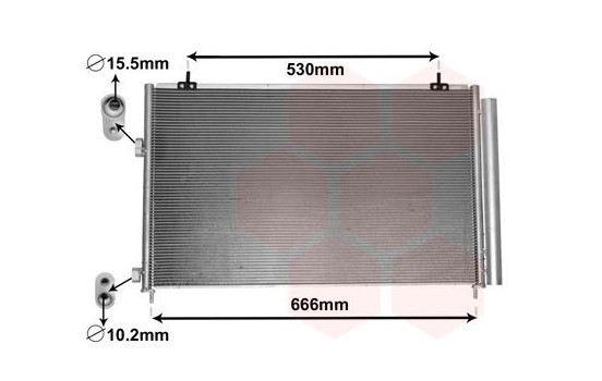 Kondensor, klimatanläggning 53005679 International Radiators