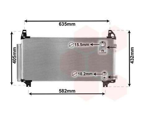 Kondensor, klimatanläggning 53005680 International Radiators