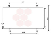 Kondensor, klimatanläggning 53005698 International Radiators