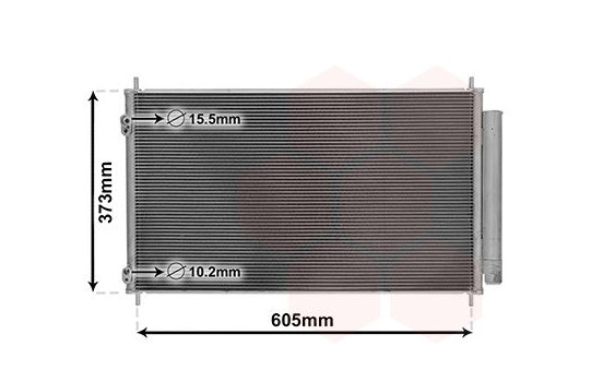 Kondensor, klimatanläggning 53005708 International Radiators