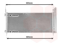 Kondensor, klimatanläggning 53005786 International Radiators