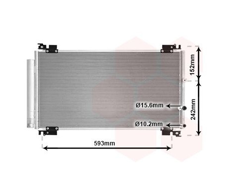 Kondensor, klimatanläggning 56015702 International Radiators