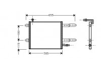 Kondensor, klimatanläggning 58005150 International Radiators