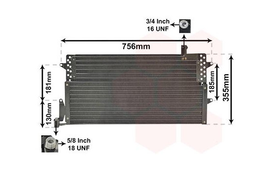 Kondensor, klimatanläggning 58005161 International Radiators, bild 2