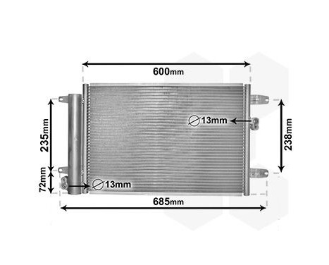 Kondensor, klimatanläggning 58005183 International Radiators, bild 2