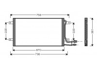 Kondensor, klimatanläggning 58005187 International Radiators