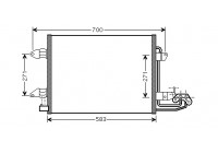 Kondensor, klimatanläggning 58005211 International Radiators