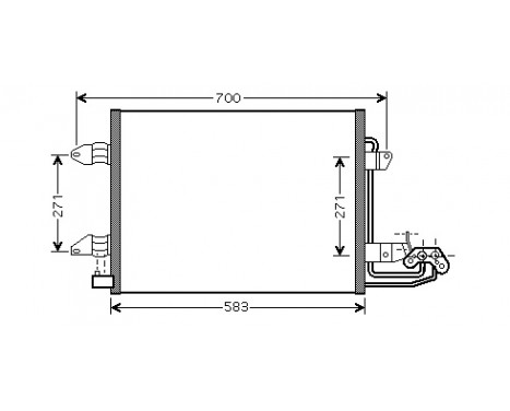 Kondensor, klimatanläggning 58005211 International Radiators