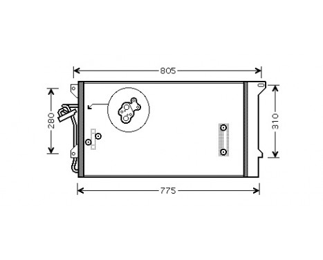 Kondensor, klimatanläggning 58005244 International Radiators