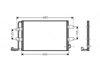 Kondensor, klimatanläggning 58005252 International Radiators