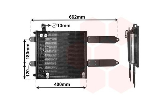 Kondensor, klimatanläggning 58015178 International Radiators