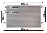 Kondensor, klimatanläggning 58015709 International Radiators